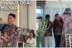 Momen unik lamaran ala acara Super Deal, takut zonk saat buka tirai