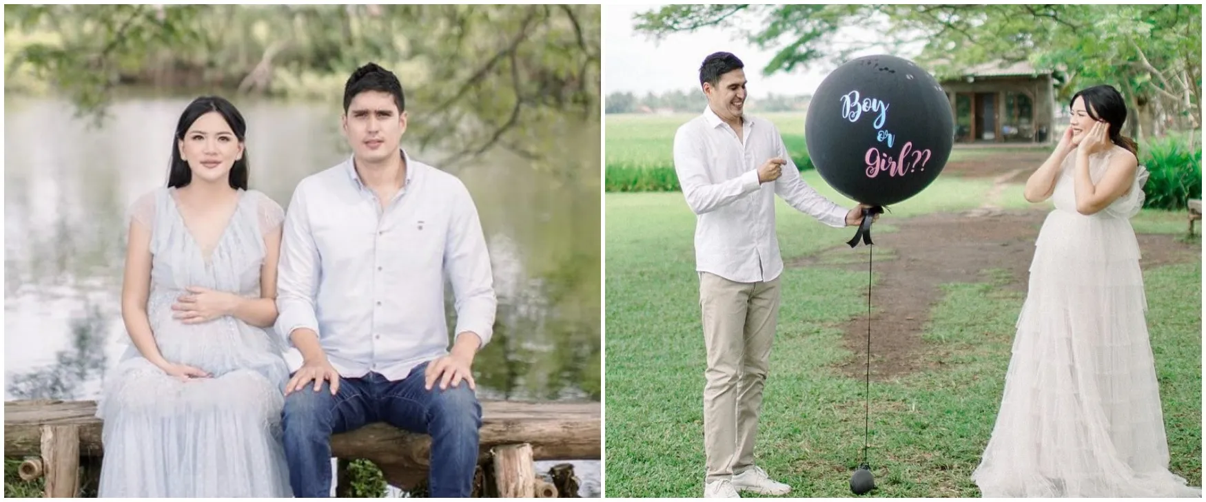 11 Momen gender reveal anak Marcel Chandrawinata, syahdu di tepi danau