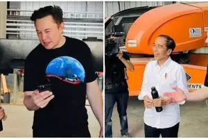 9 Momen Elon Musk bertemu Jokowi, gaya santai bos Tesla tuai atensi