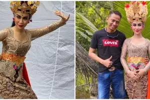 Tampil beda, ini 11 potret Mayang pakai baju adat Bali