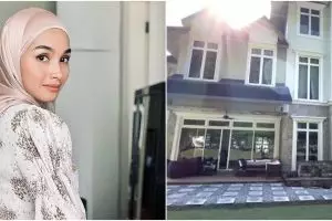 15 Penampakan rumah banglo Tya Arifin, halamannya luas bak istana