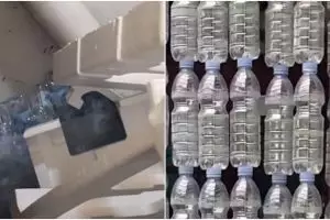 Sulap limbah botol air mineral jadi tirai, potretnya bikin takjub