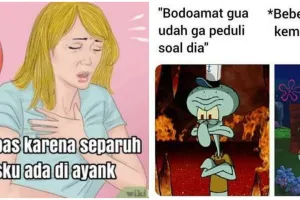 15 Meme lucu bucin ini bikin para jomblo iri, semua demi ayang