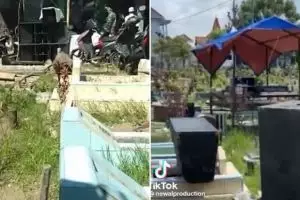 Pernikahan digelar di area pemakaman, tuai kritikan publik