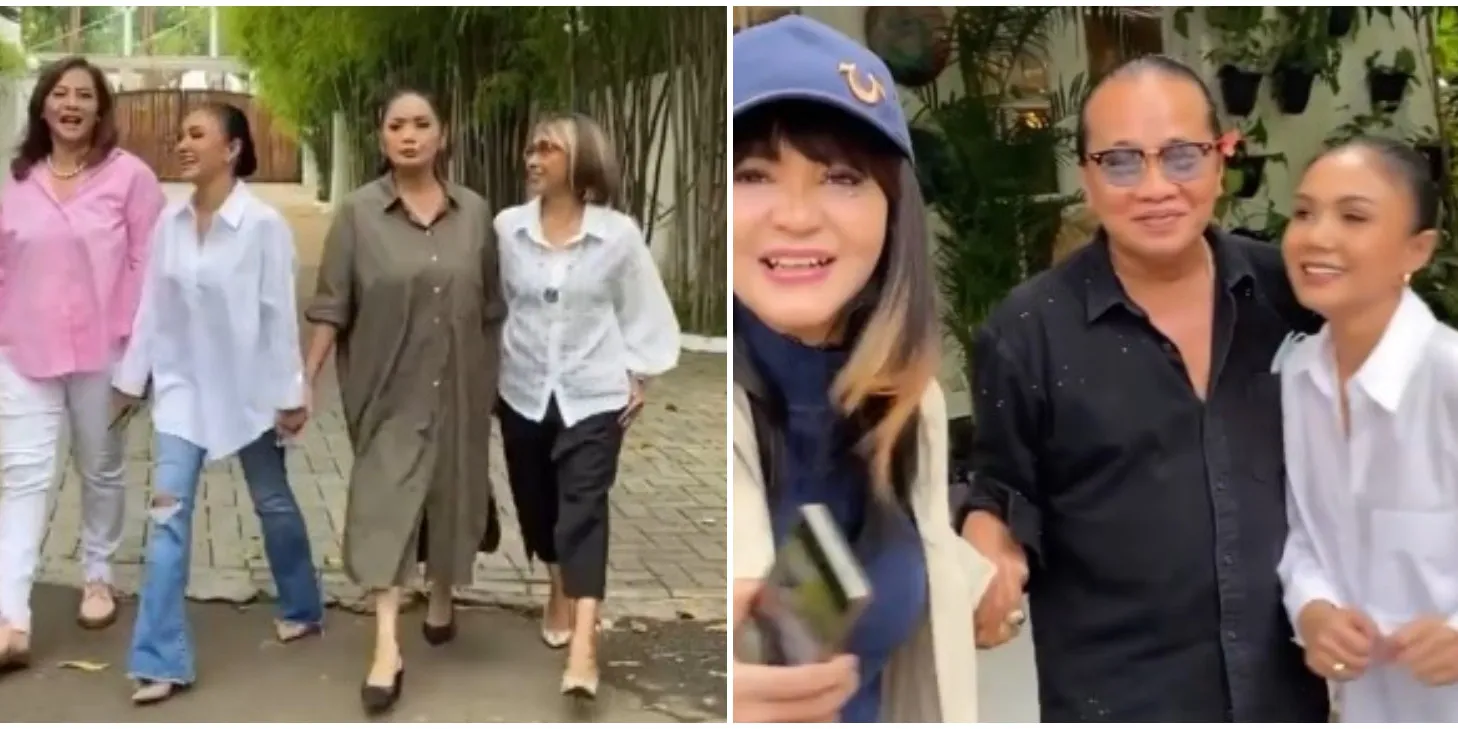 11 Momen reuni penyanyi 90-an di rumah Yuni Shara, interiornya disorot