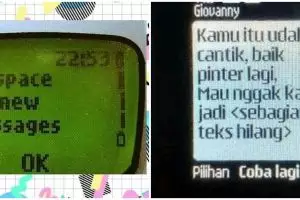 Nostalgia 11 potret lucu SMS di HP monophonic, alay tapi kocak