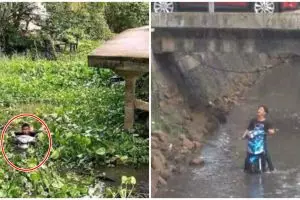 13 Penampakan lucu naik motor di tempat nggak biasa, bikin salah fokus