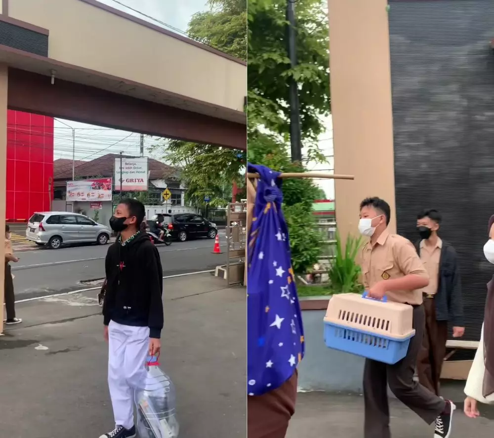 trend hari tanpa ransel © TikTok