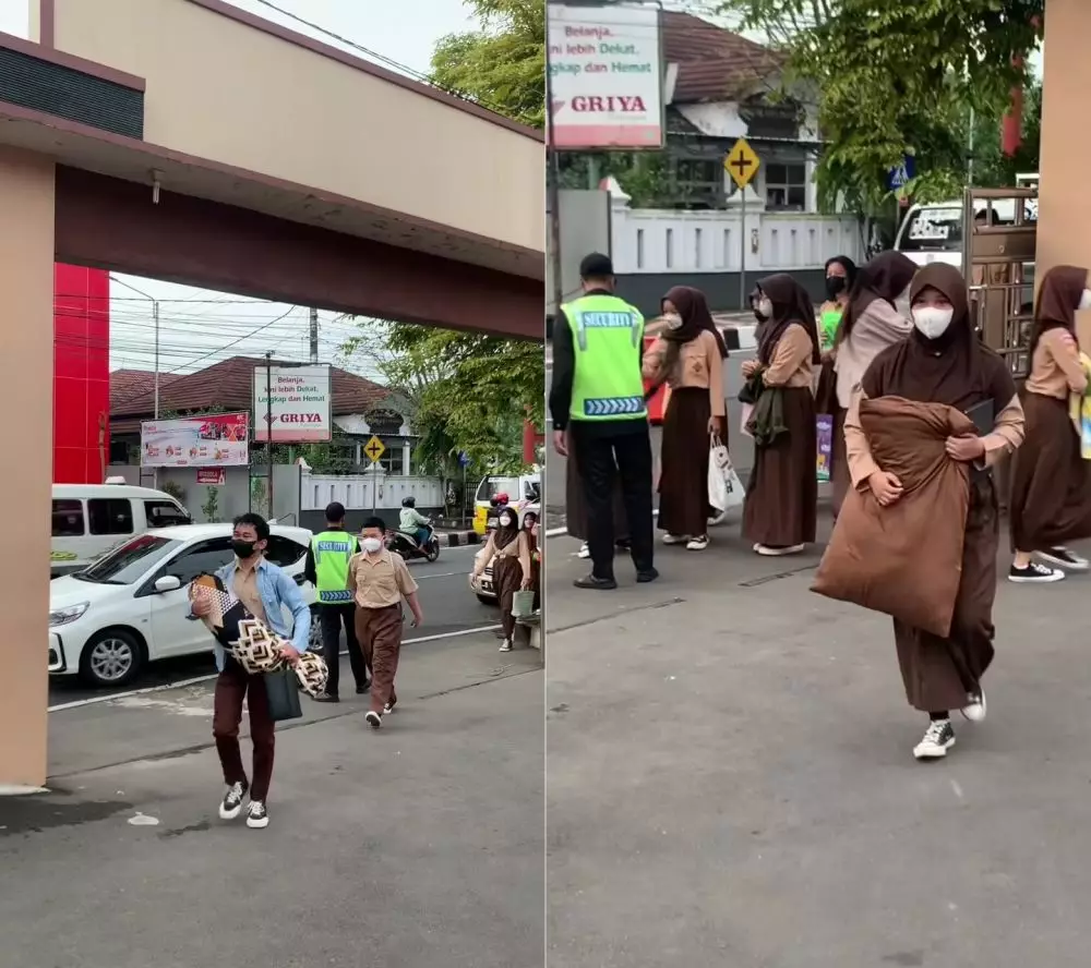 trend hari tanpa ransel © TikTok