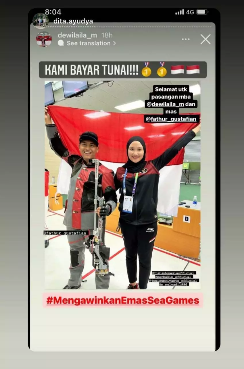 Pasangan Olahraga Cabang Menembak raih emas di SEA games 2021 Berbagai sumber  Pasangan Olahraga Cabang Menembak raih emas di SEA games 2021 Berbagai sumber