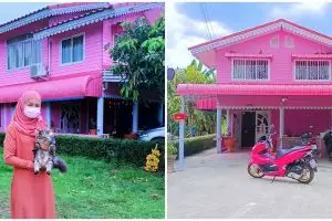 11 Potret desain rumah serba pink, isinya bikin melongo