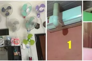 13 Penampakan nyeleneh pasang pendingin ruangan, ada-ada aja idenya