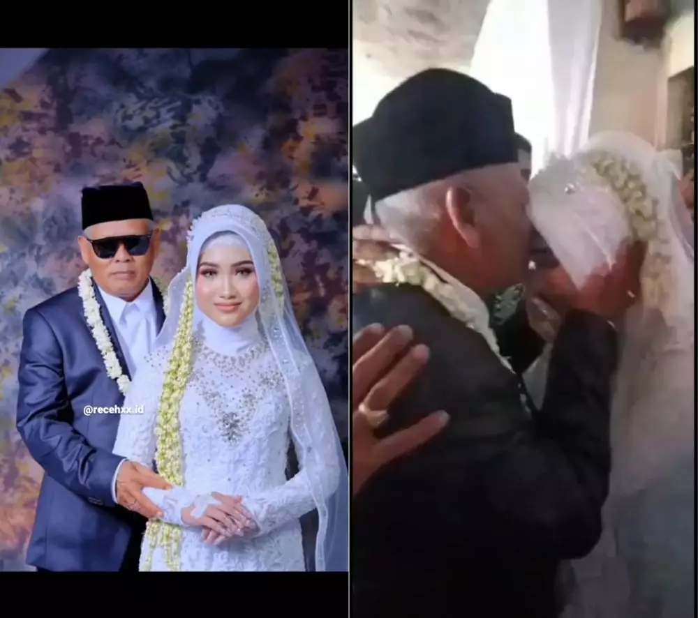 kakek nikahi gadis 19 tahun © Instagram