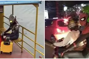 11 Momen lucu superhero lagi OTW, penampakannya bikin ketawa