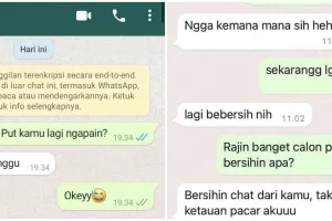 13 Chat kocak tanya lagi apa ini bikin tepuk jidat
