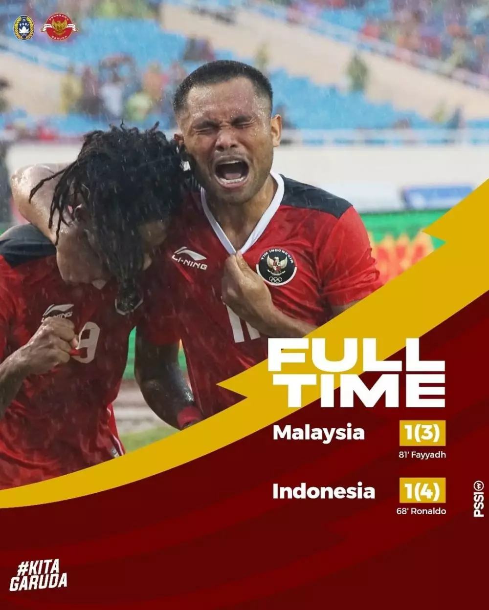 Timnas Indonesia raih perunggu SEA Games 2021 © Instagram