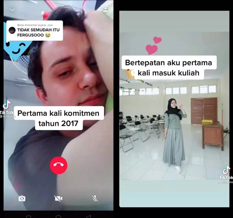wanita LDR dengan bule Brazil © TikTok/@halo.rinn 