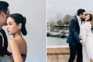 9 Potret prewedding seleb dengan pria WNA, Maudy Ayunda ala Korea