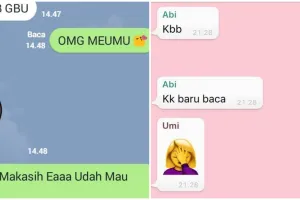 15 Chat absurd pakai singkatan ini bikin yang baca bingung