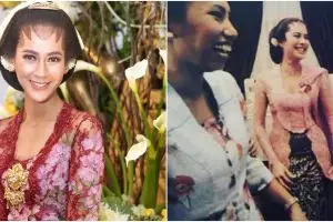 Pesona 11 seleb di acara malam midodareni, Maudy Ayunda anggun menawan