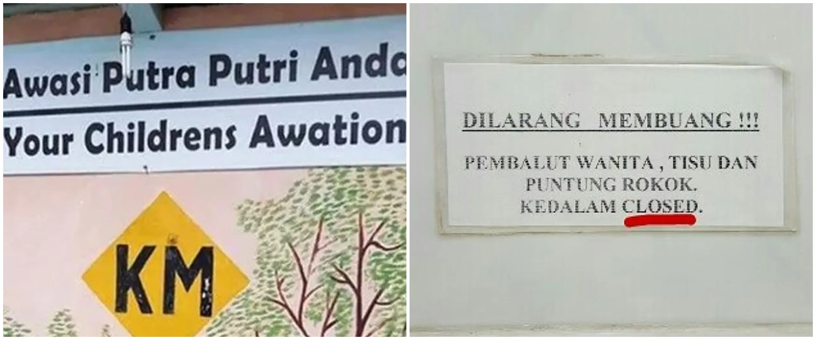 16 Potret pengumuman salah tulis bahasa Inggris ini bikin tepuk jidat