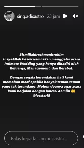 Adi Sastro menikah © berbagai sumber Adi Sastro menikah © berbagai sumber