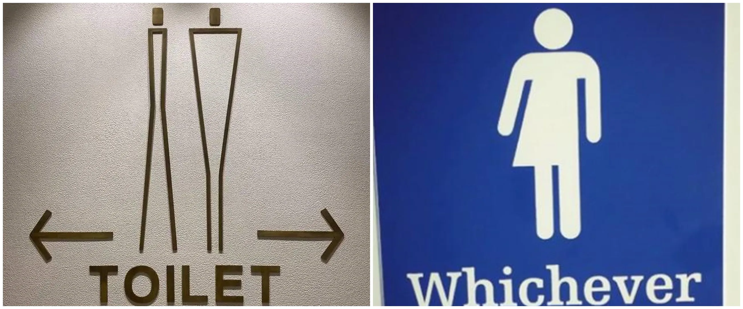 13 Desain absurd simbol di pintu toilet, bentuknya antimainstream