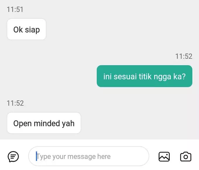 chat nggak nyambung © Twitter