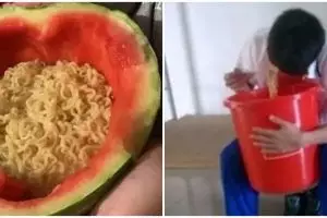 15 Potret lucu barang pengganti piring, ada-ada aja idenya