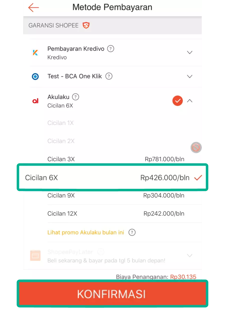 Cara bayar Shopee pakai Akulaku © 2022 brilio.net