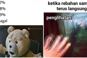 11 Meme momen apes saat main HP ini relate, bikin senyum tipis