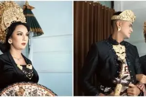 11 Pemotretan Kalina Ocktaranny pakai baju adat, mesra dengan kekasih