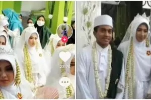 Nikah massal unik, baru tahu pasangannya 10 menit sebelum akad