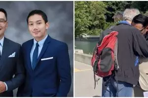 Potret ketegaran Ridwan Kamil dipeluk Hendrich, saksi hilangnya Eril