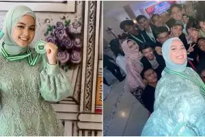 9 Momen wisuda SMA Putri D'Academy, dangdutan di depan wisudawan