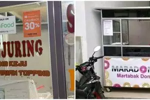 13 Singkatan lucu di etalase pedagang ini bikin senyum-senyum