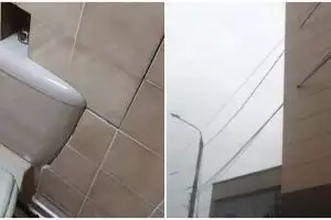 11 Potret lucu benda menembus dinding ini bikin salah fokus