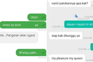 11 Chat lucu driver ojek online gombalin pelanggan, bikin ketawa geli