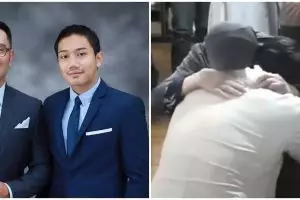 Momen kumpul keluarga Ridwan Kamil, menangis haru di pelukan ibu