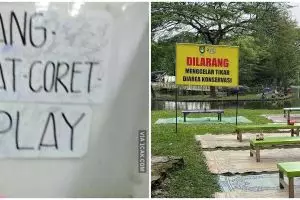 11 Potret ngenes orang langgar aturan di tempat umum, bikin elus dada