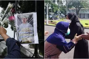 Potret Ridwan Kamil dan istri saat banyak warga antre takziah