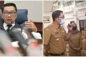 11 Momen Ridwan Kamil kembali kerja usai cuti, langsung pimpin rapat