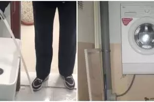 13 Cara lucu pasang perabot kamar mandi ini nyeleneh banget