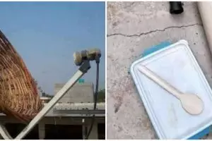 11 Potret nyeleneh bikin karya dari barang seadanya, idenya kocak