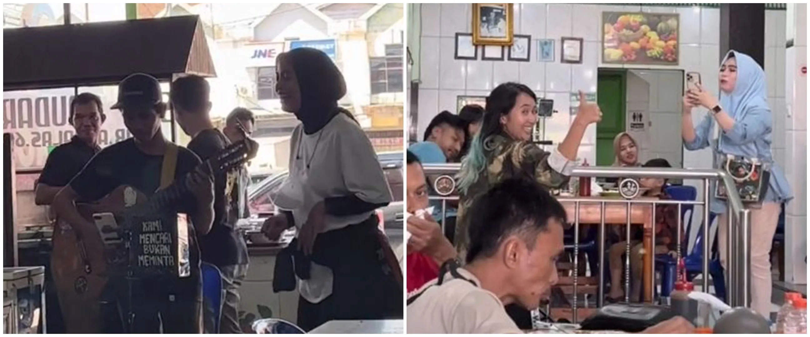 Pengamen ini nyanyi lagu Kotak, tak diduga dihampiri Tantri si vokalis