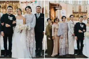 7 Momen Sophia Latjuba akrab dengan dua eks suami di nikahan Eva Celia