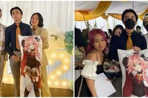 11 Momen wisuda SMA Arka Asmara anak Anjasmara, bawa bantal wibu