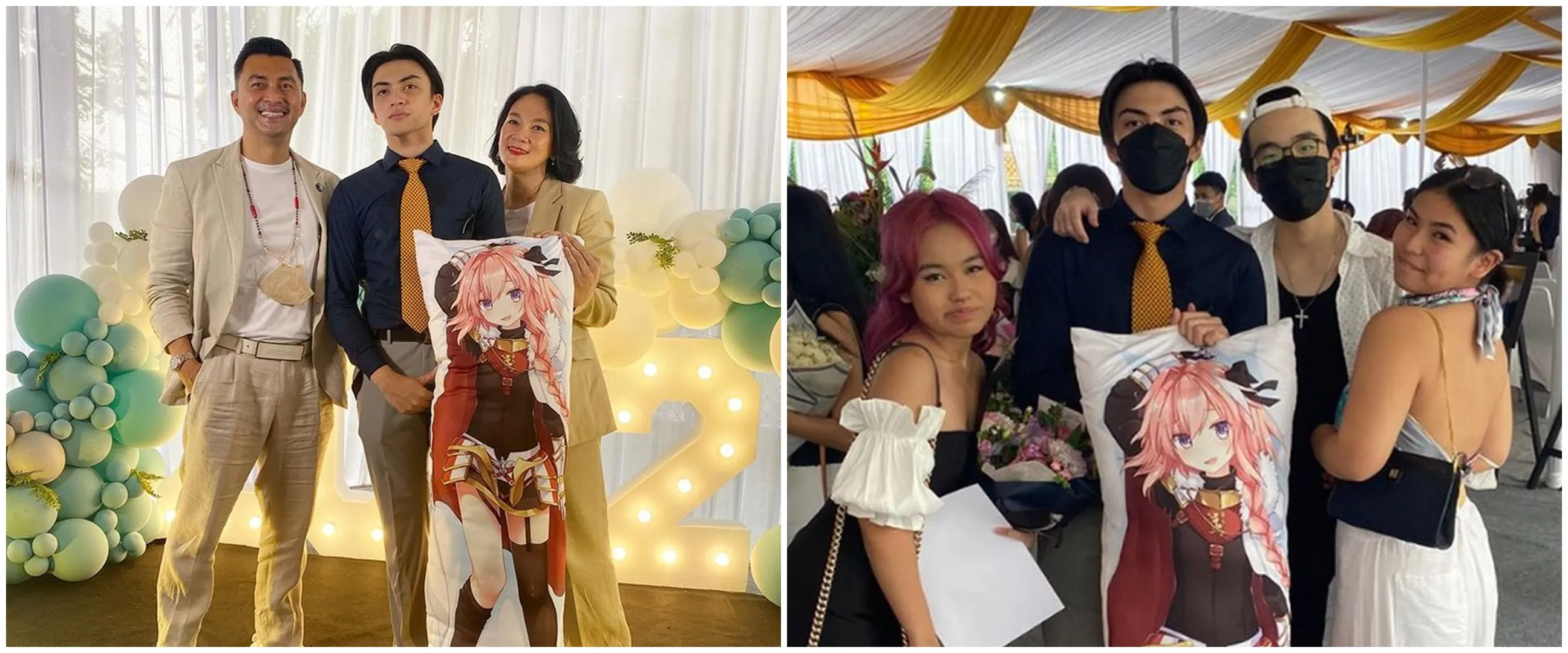 11 Momen wisuda SMA Arka Asmara anak Anjasmara, bawa bantal wibu