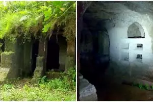 Rumah batu tengah hutan dibangun dengan cara dipahat, ini 11 potretnya