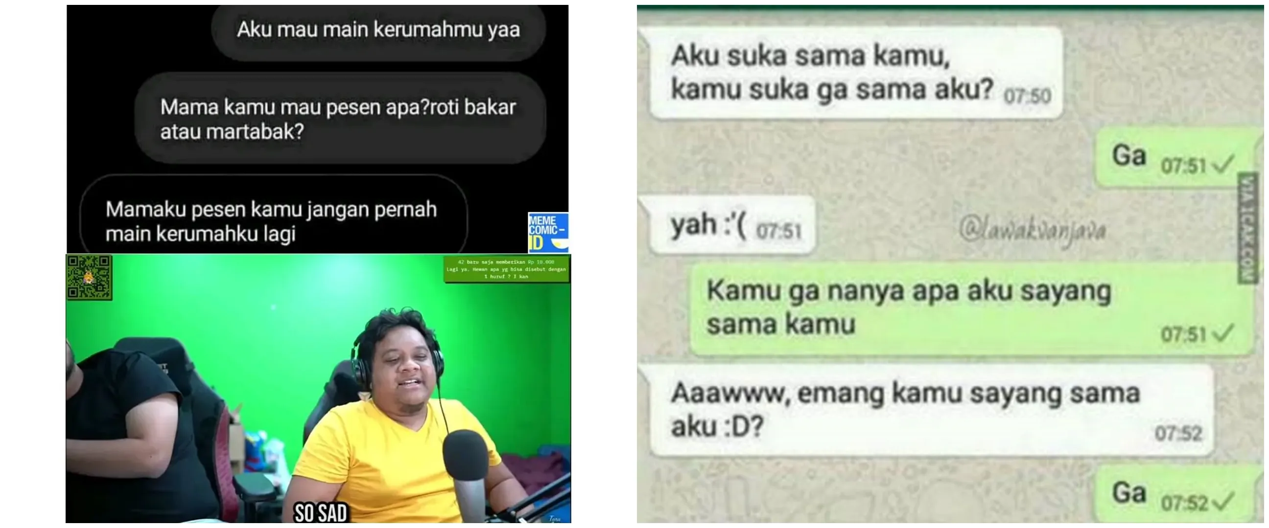 21 Chat lucu terlanjur ngarep saat PDKT, endingnya ngenes